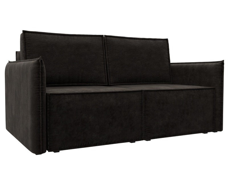 Диван прямой Либерти мини, Велюр, BRUT 17 коричневый