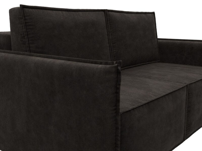 Диван прямой Либерти мини, Велюр, BRUT 17 коричневый