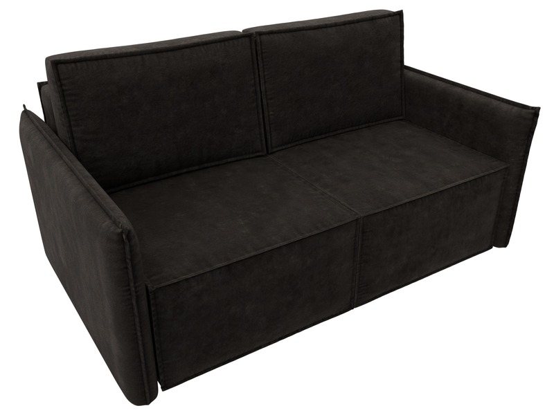 Диван прямой Либерти мини, Велюр, BRUT 17 коричневый