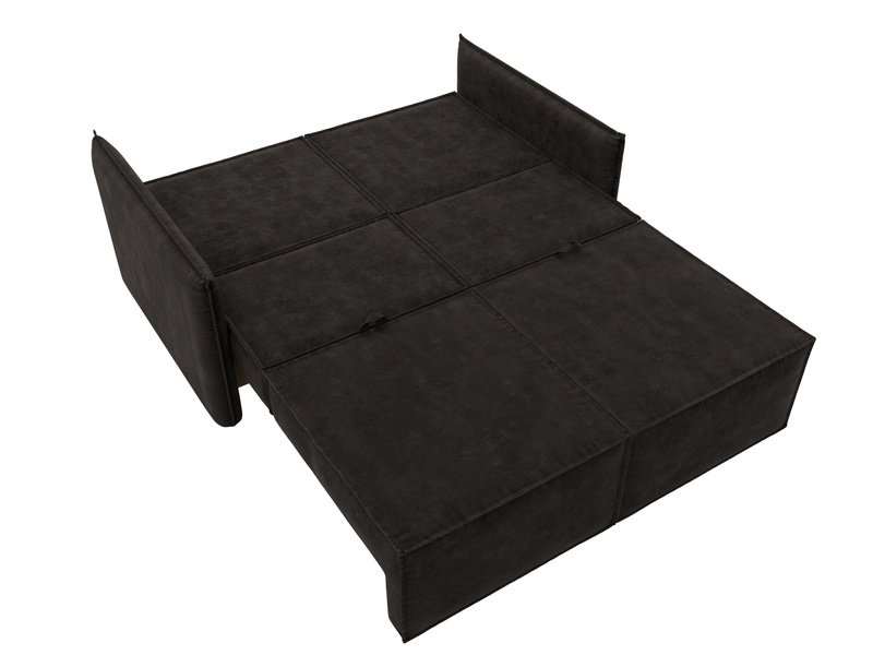 Диван прямой Либерти мини, Велюр, BRUT 17 коричневый