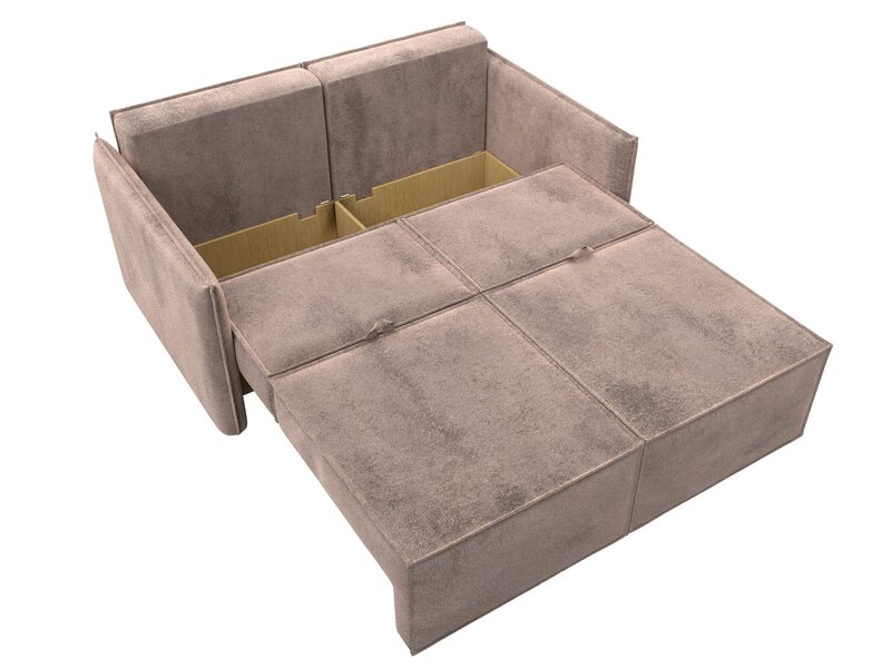 Диван прямой Либерти мини, Велюр, TOWER 05 бежевый