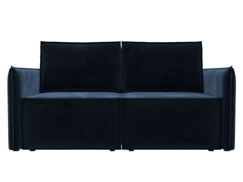 Диван прямой Либерти мини, Велюр, TOWER 13 синий