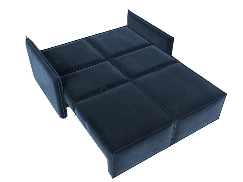 Диван прямой Либерти мини, Велюр, TOWER 13 синий