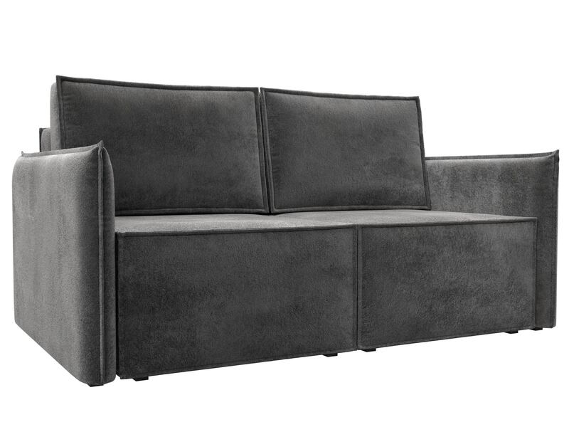 Диван прямой Либерти мини, Велюр, TOWER 10 серый