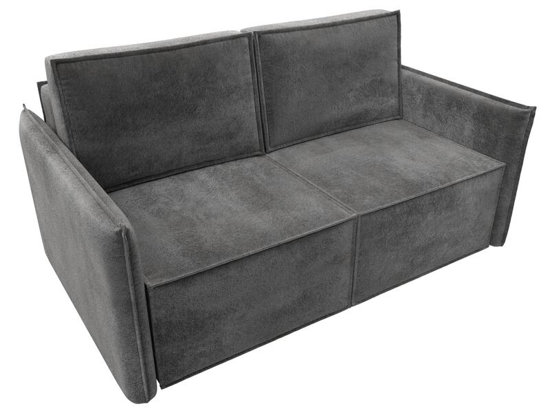 Диван прямой Либерти мини, Велюр, TOWER 10 серый