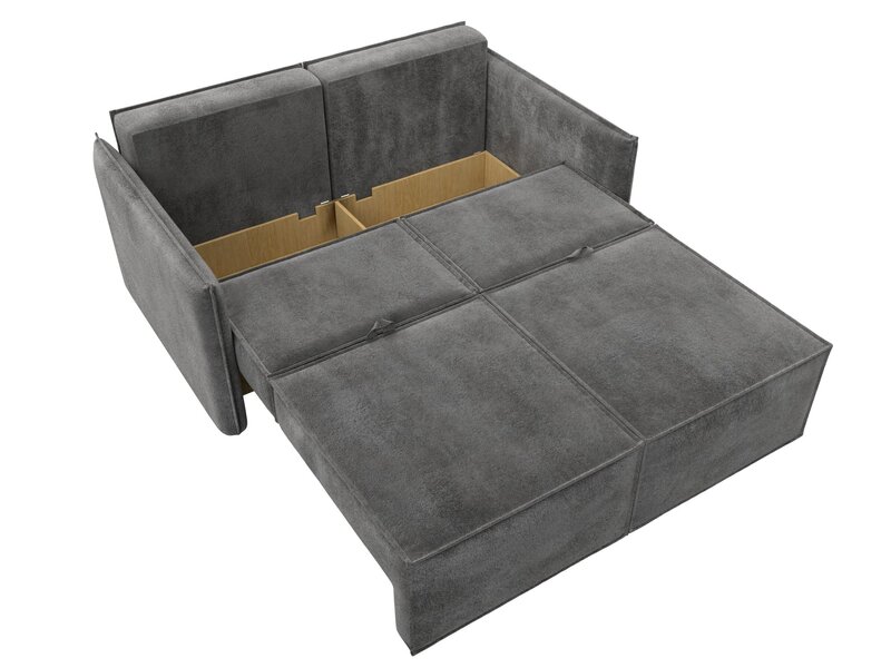 Диван прямой Либерти мини, Велюр, TOWER 10 серый