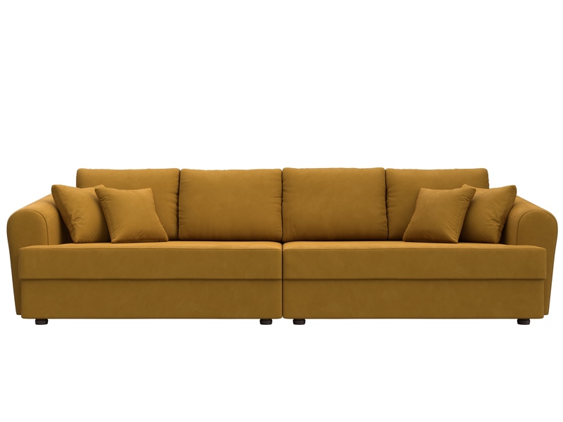 Диван прямой Милтон, Велюр, BRUT 10 желтый