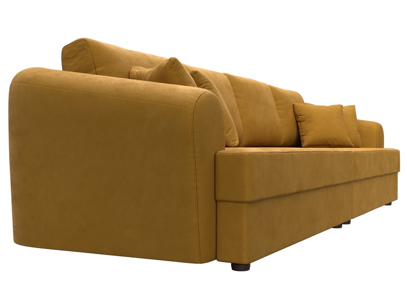 Диван прямой Милтон, Велюр, BRUT 10 желтый