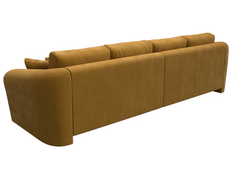 Диван прямой Милтон, Велюр, BRUT 10 желтый