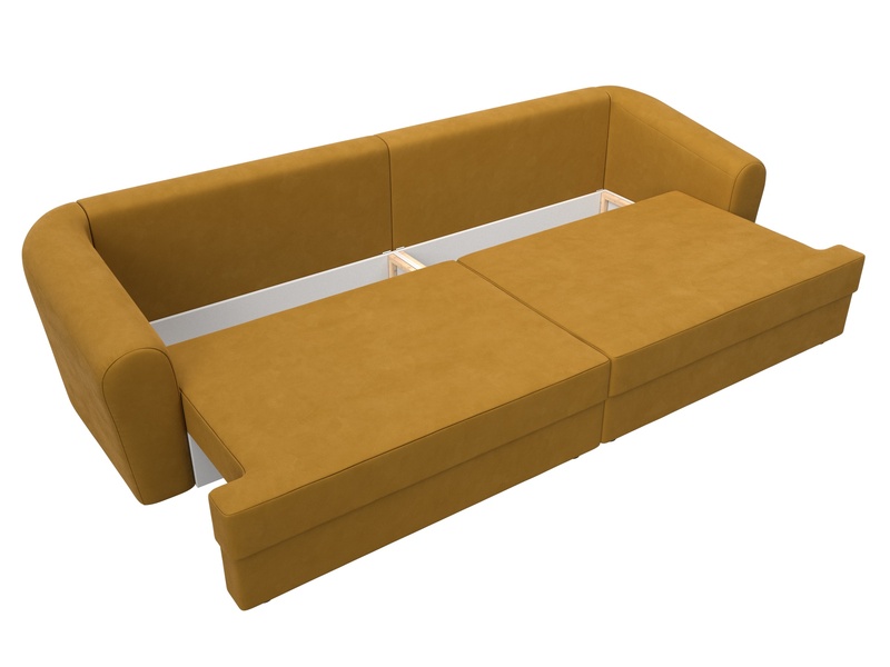 Диван прямой Милтон, Велюр, BRUT 10 желтый