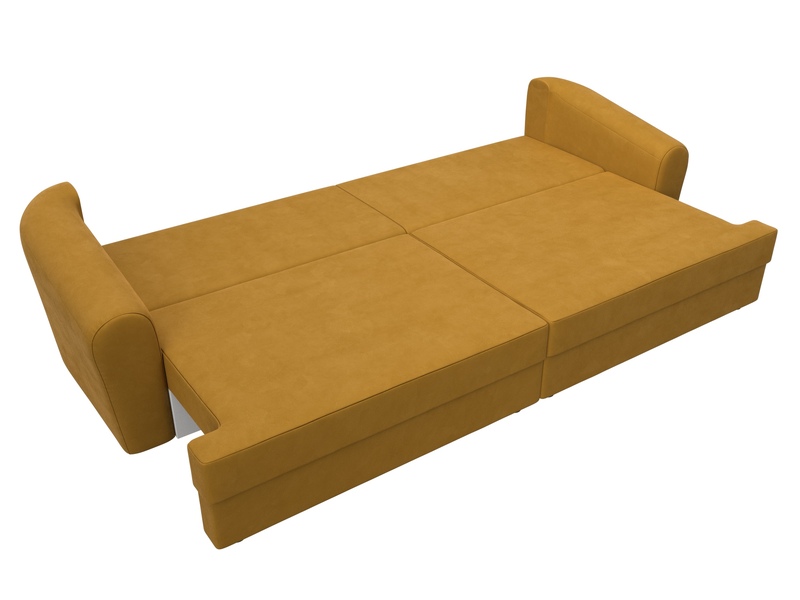 Диван прямой Милтон, Велюр, BRUT 10 желтый