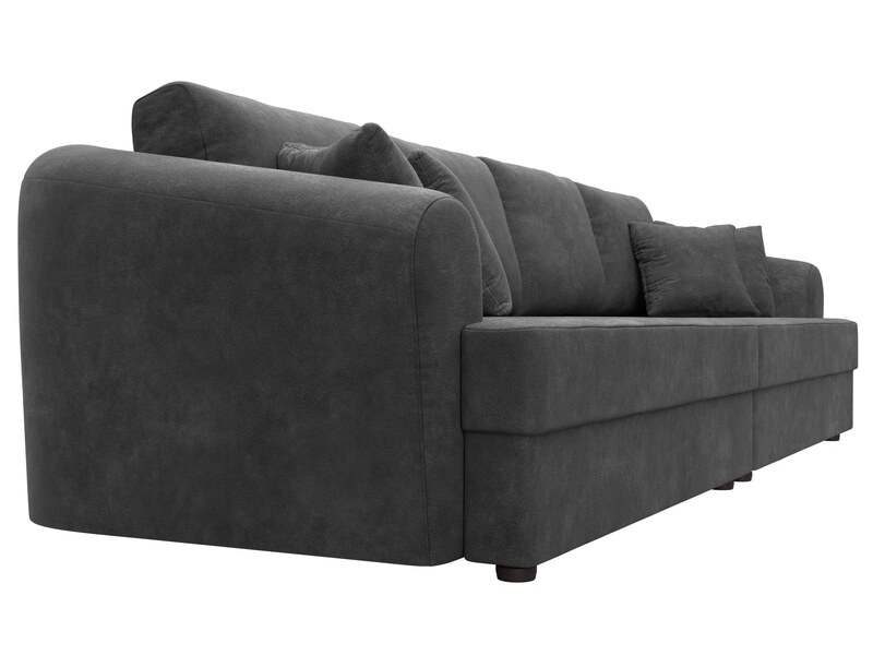 Диван прямой Милтон, Велюр, BRUT 16 темно-серый
