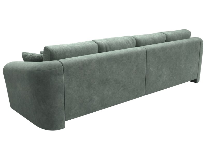 Диван прямой Милтон, Велюр, BRUT 08 зеленый