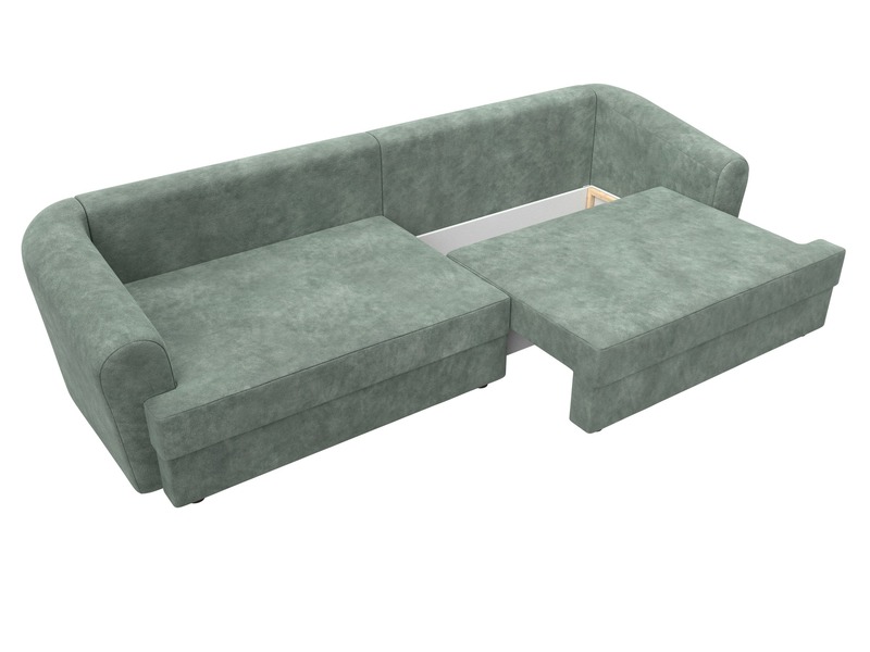 Диван прямой Милтон, Велюр, BRUT 08 зеленый