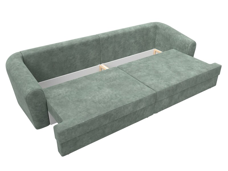 Диван прямой Милтон, Велюр, BRUT 08 зеленый