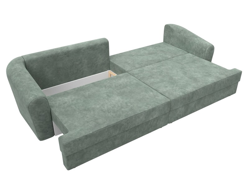 Диван прямой Милтон, Велюр, BRUT 08 зеленый