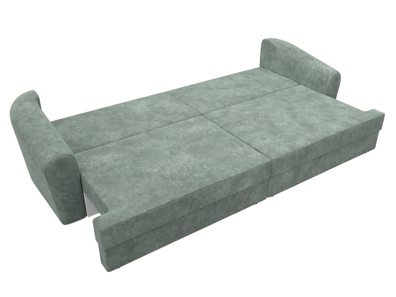 Диван прямой Милтон, Велюр, BRUT 08 зеленый