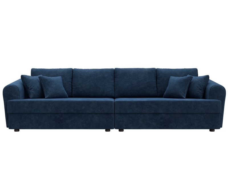 Диван прямой Милтон, Велюр, BRUT 11 синий