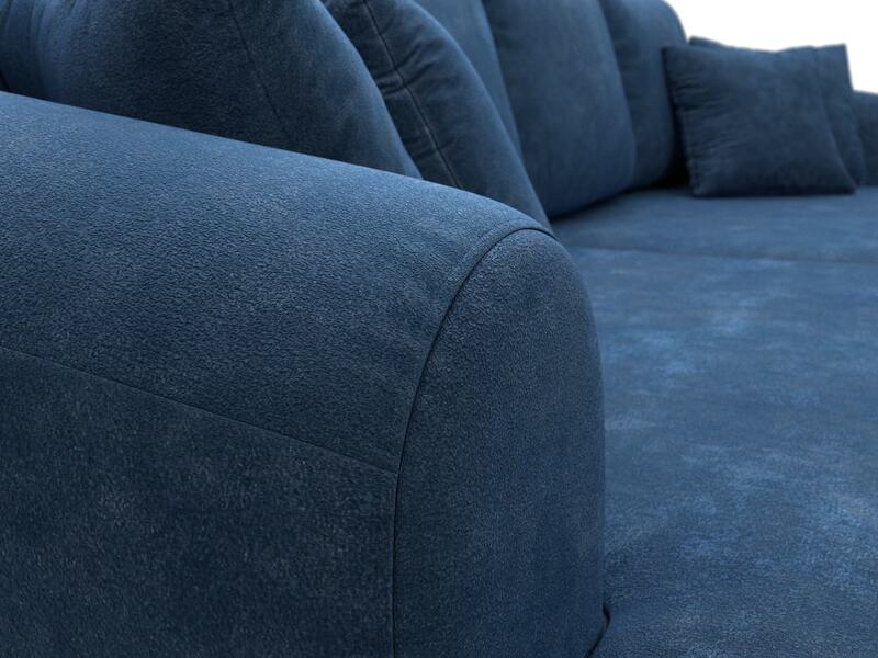 Диван прямой Милтон, Велюр, BRUT 11 синий