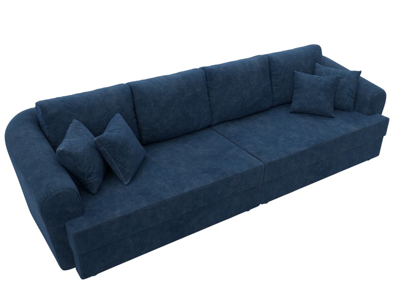 Диван прямой Милтон, Велюр, BRUT 11 синий