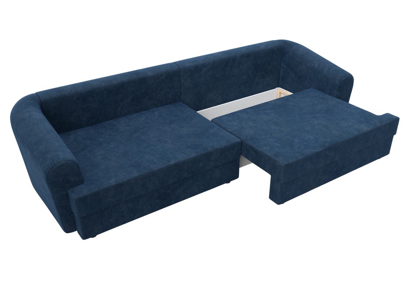 Диван прямой Милтон, Велюр, BRUT 11 синий