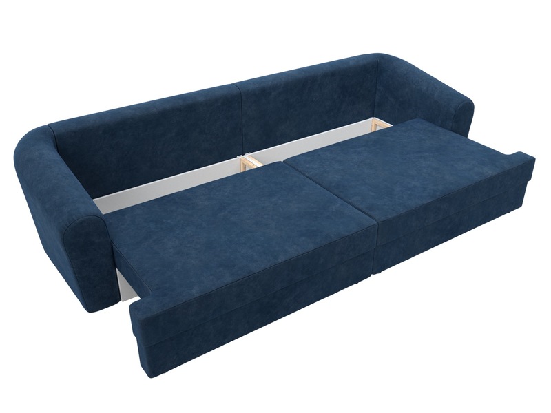 Диван прямой Милтон, Велюр, BRUT 11 синий