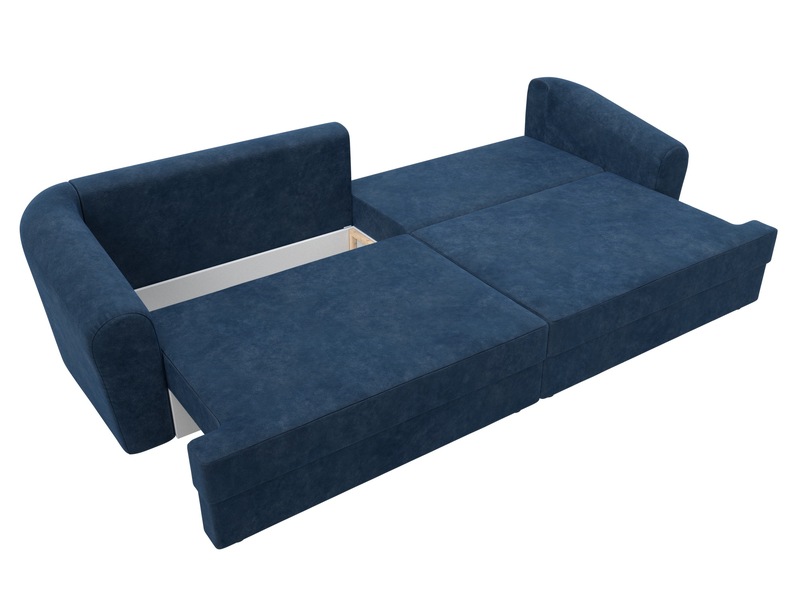 Диван прямой Милтон, Велюр, BRUT 11 синий