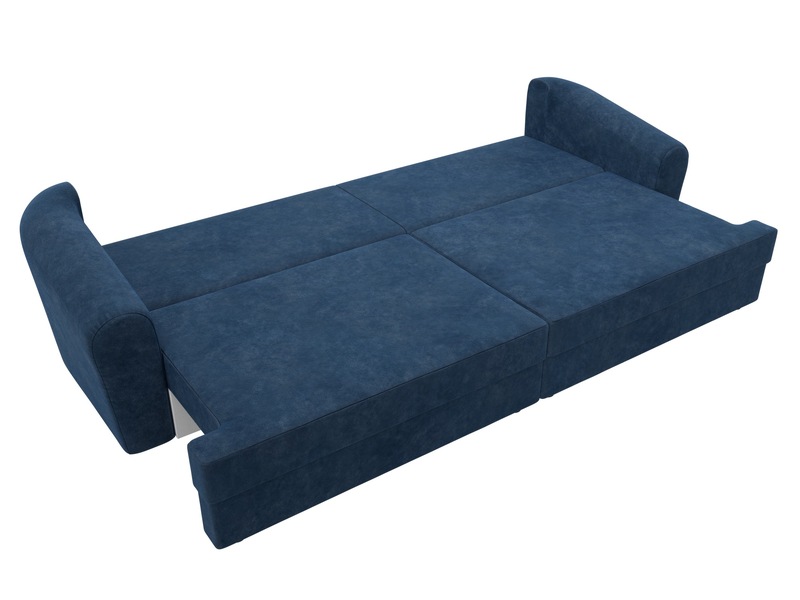 Диван прямой Милтон, Велюр, BRUT 11 синий