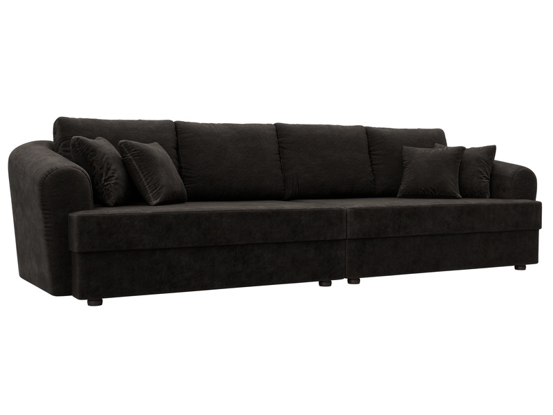 Диван прямой Милтон, Велюр, BRUT 17 коричневый