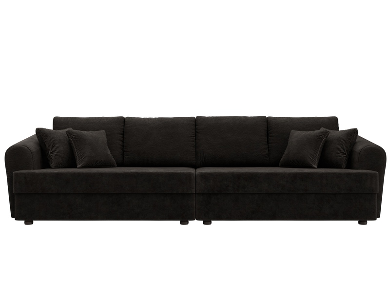 Диван прямой Милтон, Велюр, BRUT 17 коричневый