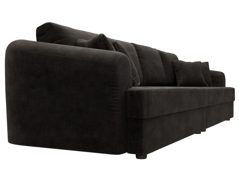 Диван прямой Милтон, Велюр, BRUT 17 коричневый