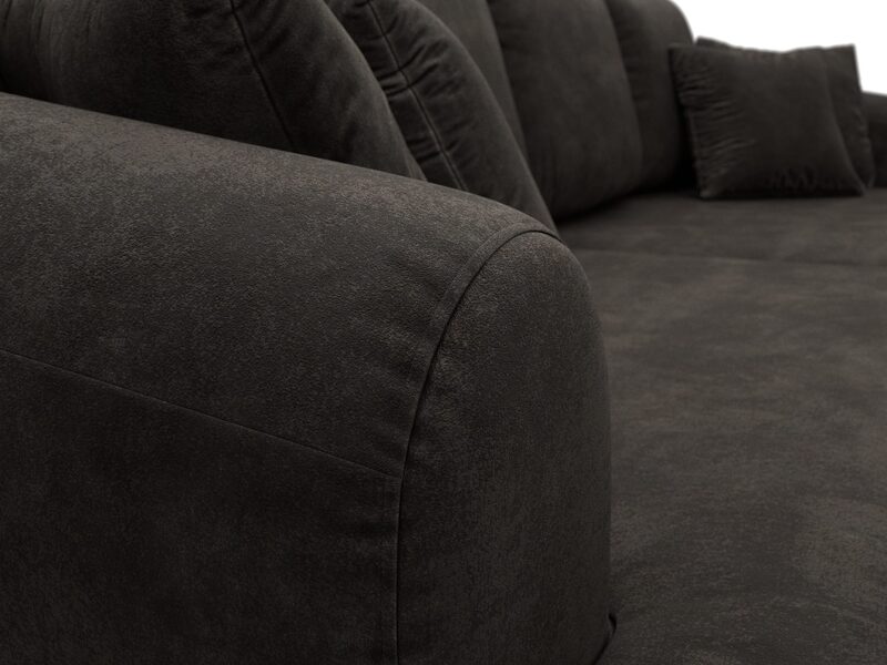 Диван прямой Милтон, Велюр, BRUT 17 коричневый