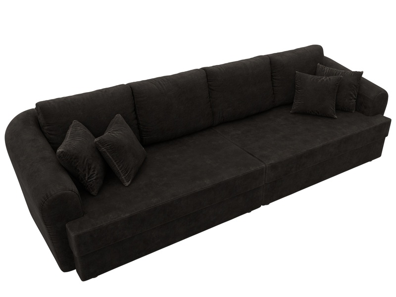 Диван прямой Милтон, Велюр, BRUT 17 коричневый