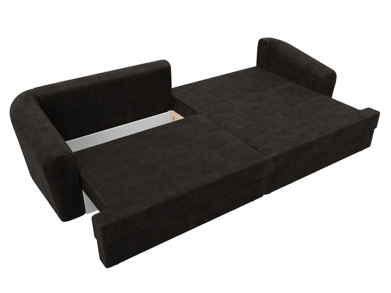 Диван прямой Милтон, Велюр, BRUT 17 коричневый