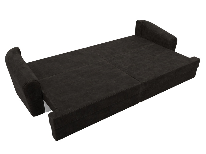 Диван прямой Милтон, Велюр, BRUT 17 коричневый