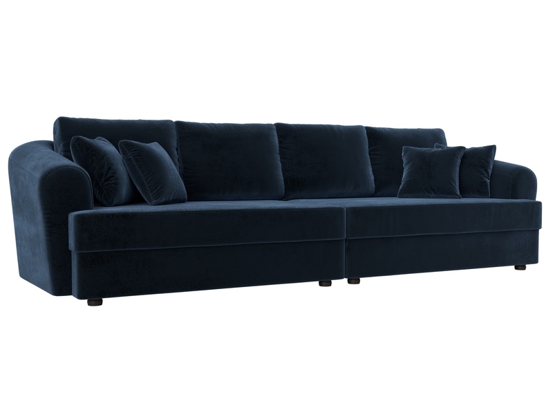 Диван прямой Милтон, Велюр, TOWER 13 синий