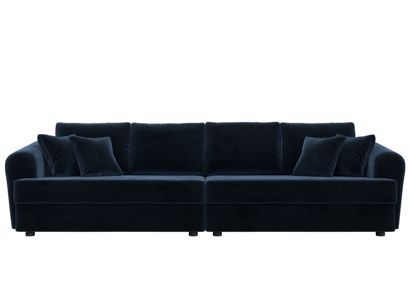 Диван прямой Милтон, Велюр, TOWER 13 синий
