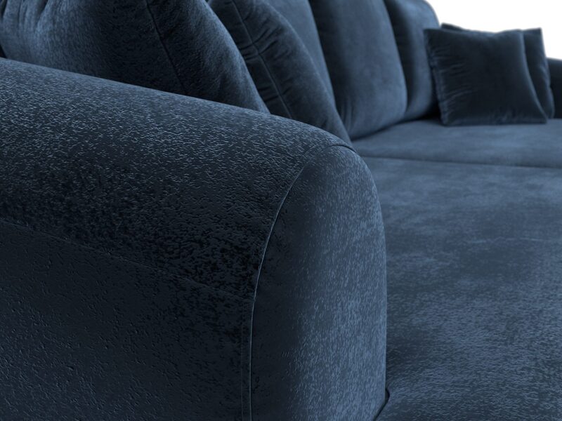 Диван прямой Милтон, Велюр, TOWER 13 синий