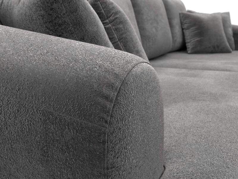 Диван прямой Милтон, Велюр, TOWER 10 серый