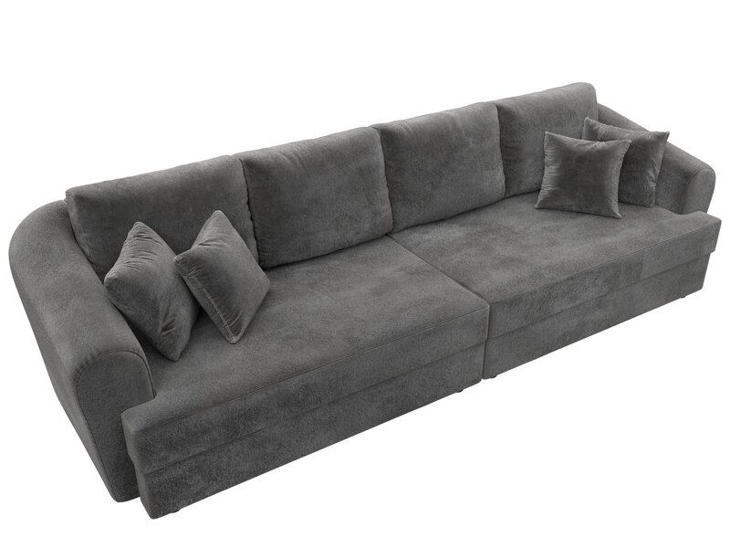 Диван прямой Милтон, Велюр, TOWER 10 серый