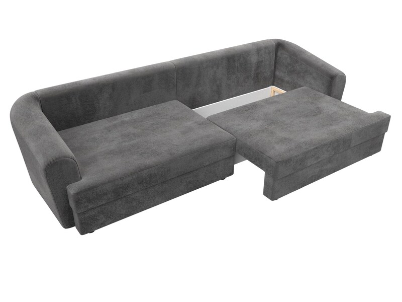 Диван прямой Милтон, Велюр, TOWER 10 серый