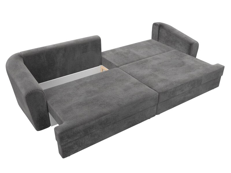 Диван прямой Милтон, Велюр, TOWER 10 серый