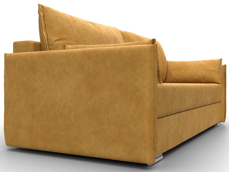 Диван прямой Сайгон, Велюр, BRUT 10 желтый