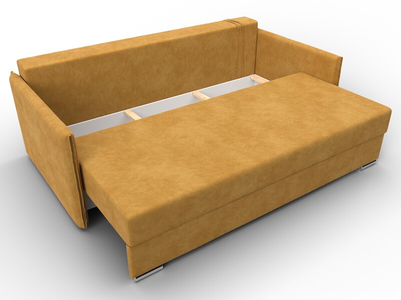 Диван прямой Сайгон, Велюр, BRUT 10 желтый