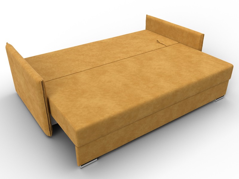 Диван прямой Сайгон, Велюр, BRUT 10 желтый