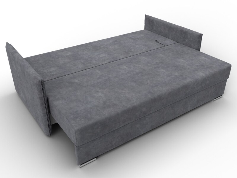 Диван прямой Сайгон, Велюр, BRUT 16 темно-серый
