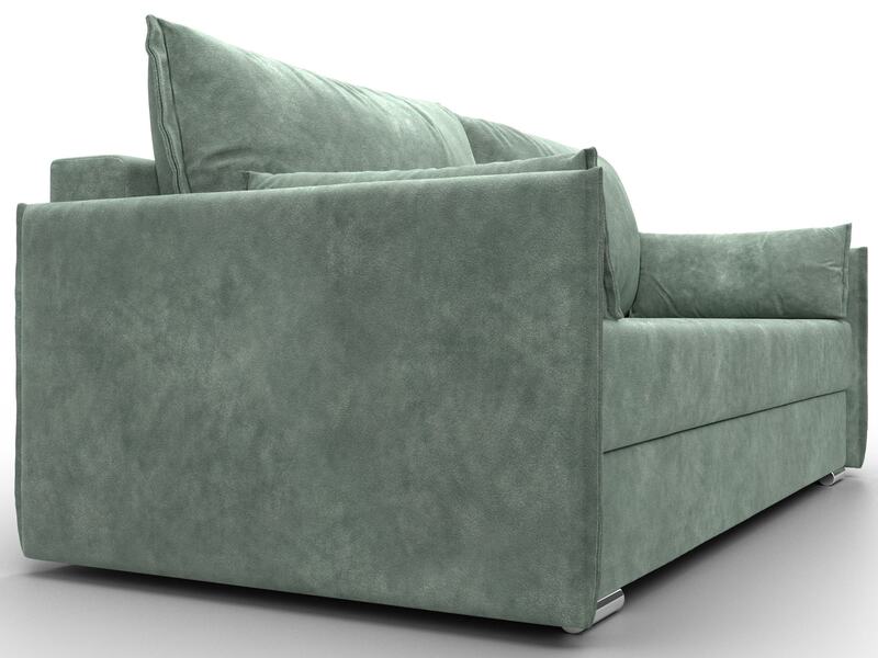 Диван прямой Сайгон, Велюр, BRUT 08 зеленый