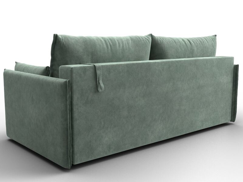 Диван прямой Сайгон, Велюр, BRUT 08 зеленый