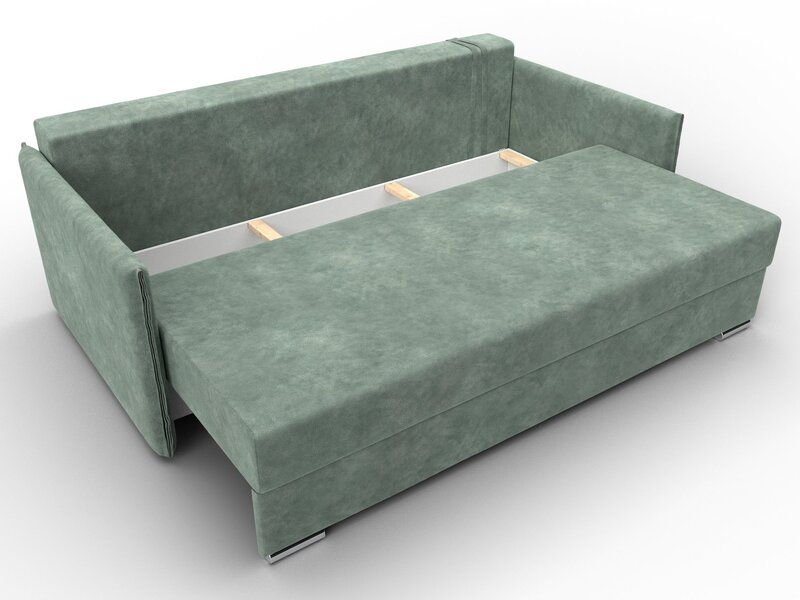 Диван прямой Сайгон, Велюр, BRUT 08 зеленый