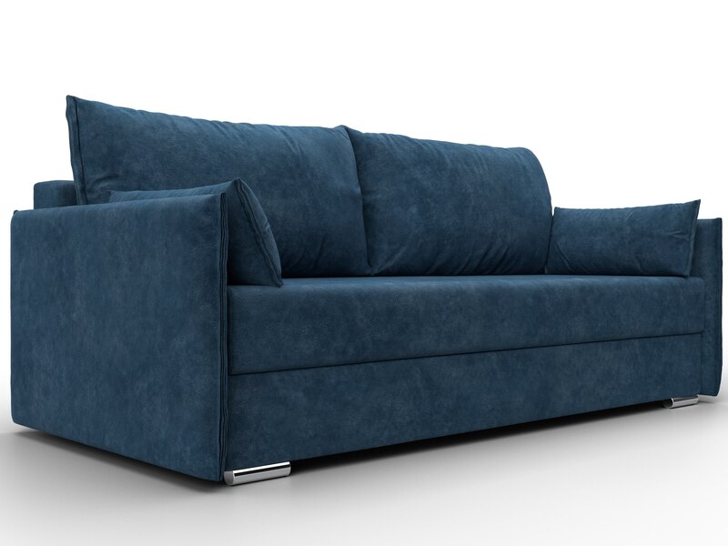 Диван прямой Сайгон, Велюр, BRUT 11 синий